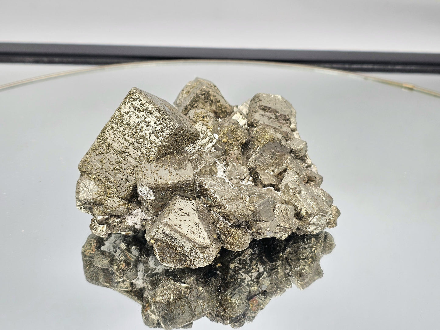 Exceptional Pyrite Crystal Cluster - Peru 1.35 KG (DP)