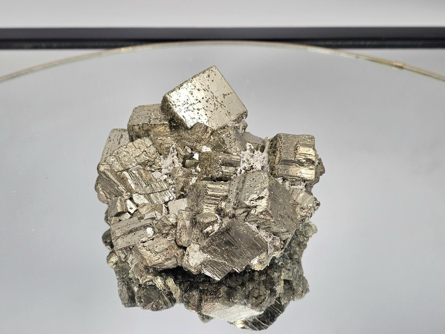 Exceptional Pyrite Crystal Cluster - Peru 1.35 KG (DP)