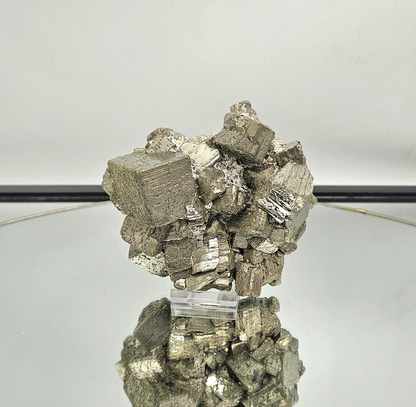 Exceptional Pyrite Crystal Cluster - Peru 1.35 KG (DP)