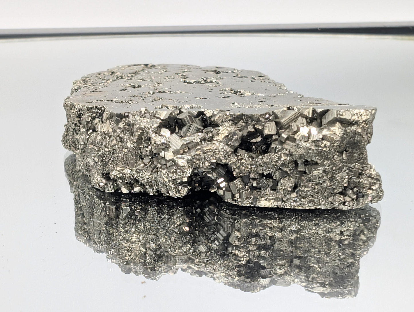 Peruvian Crystal Pyrite Slice (#3)
