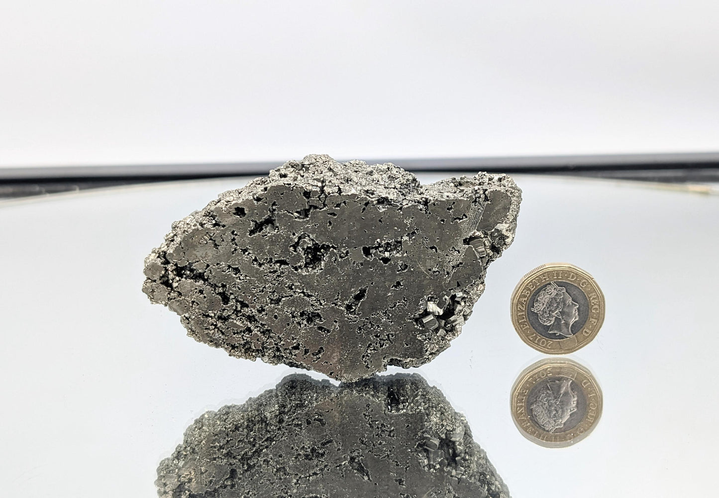 Peruvian Crystal Pyrite Slice (#3)