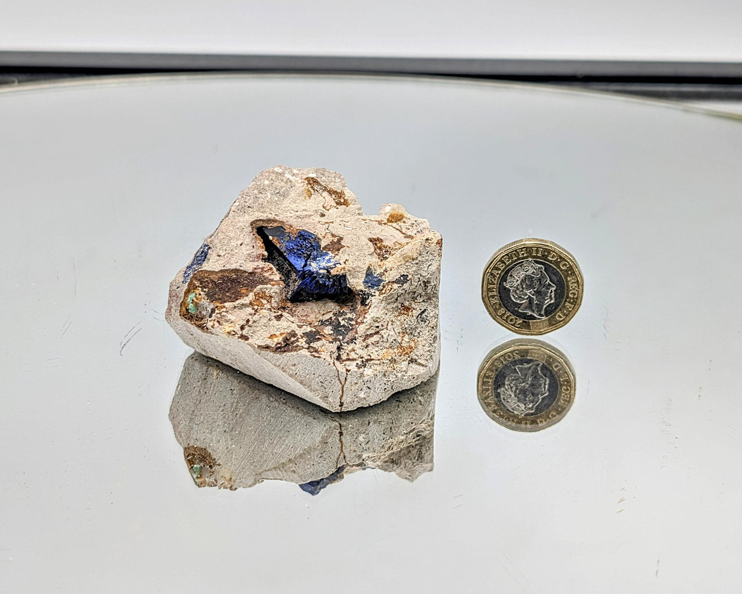 Azurite Crystal Geode (#7)