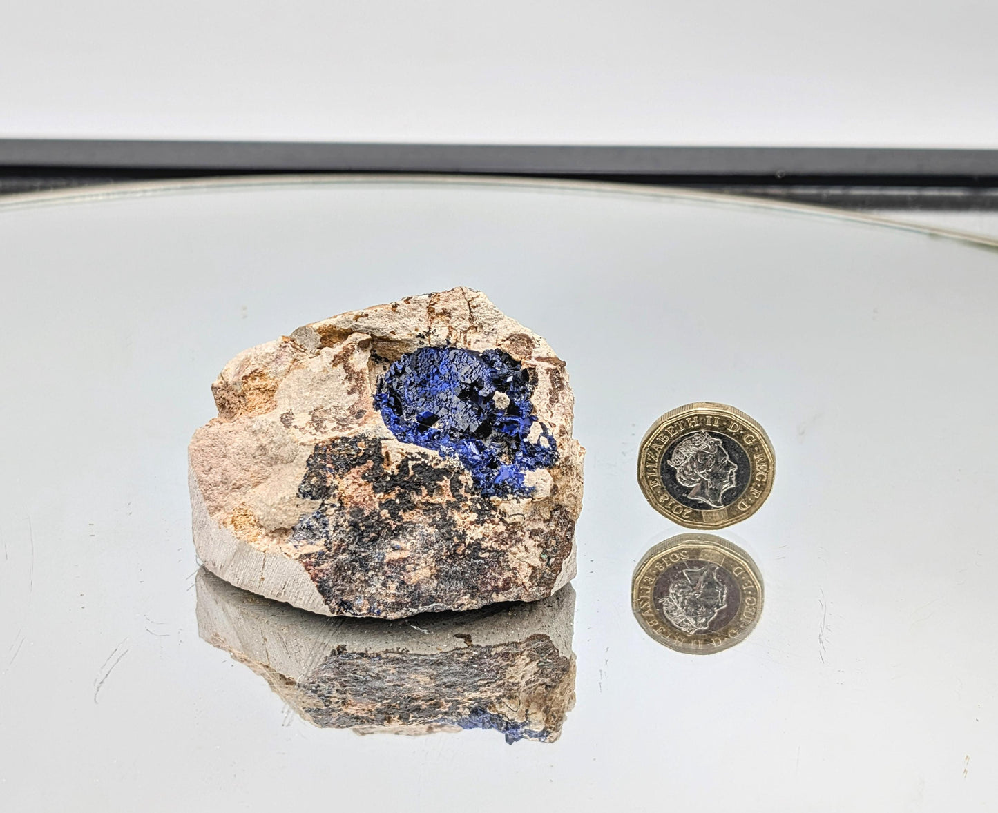 Azurite Crystal Geode (#4)