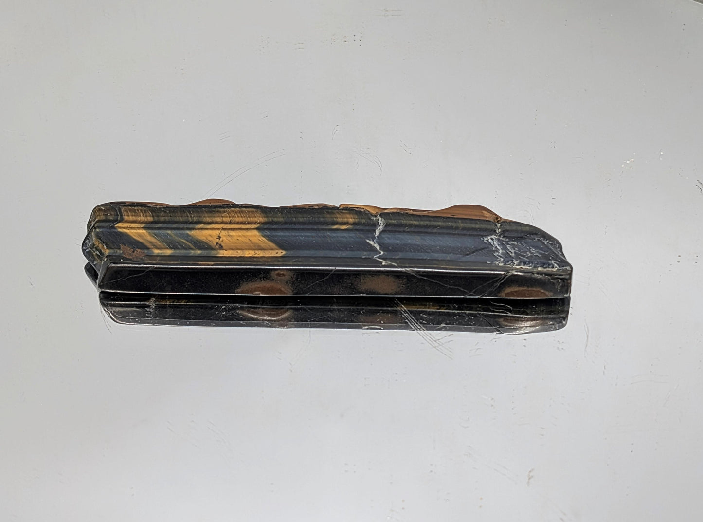Large Tigers Eye Crystal Polished Slice (#4)