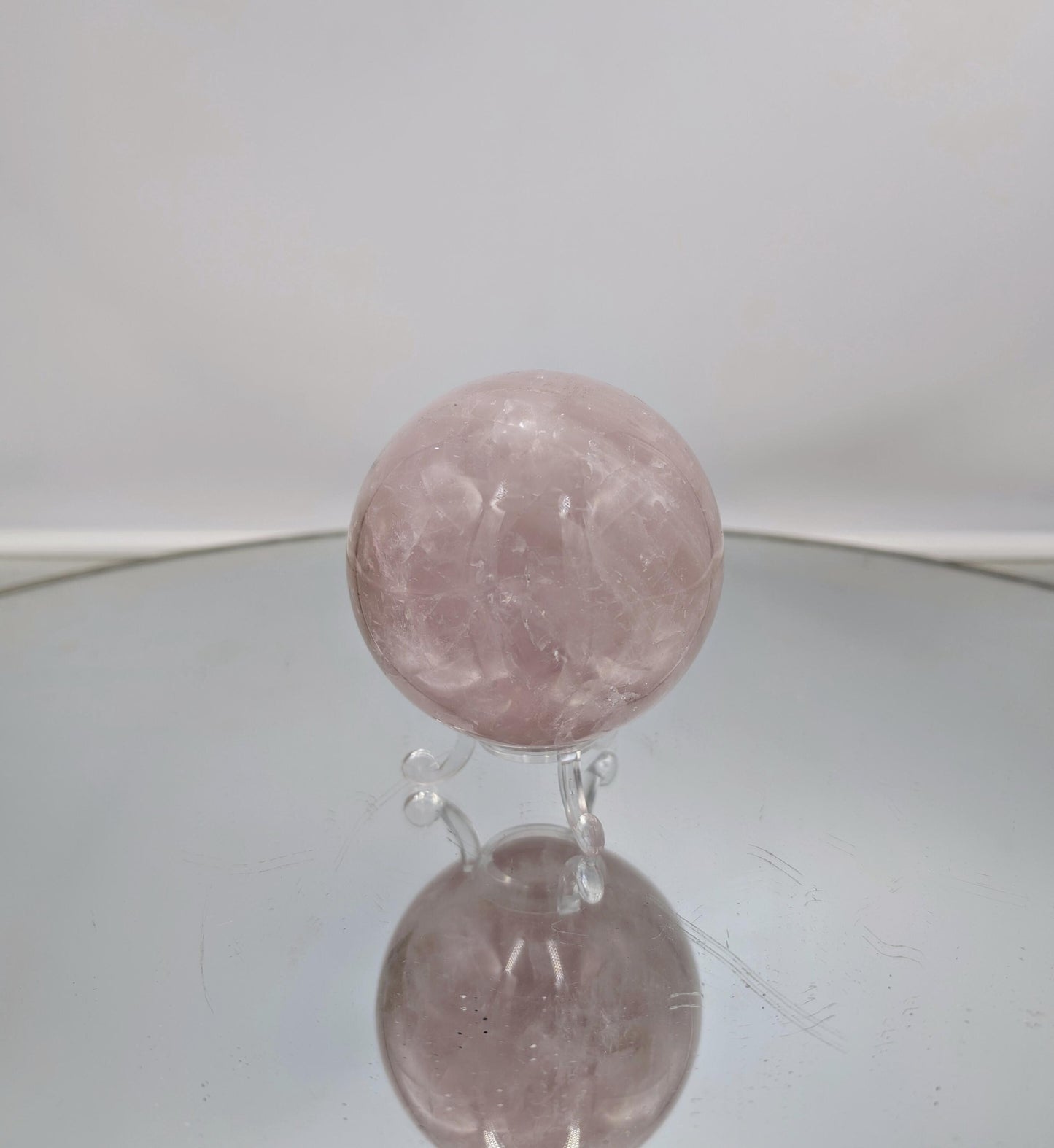 Large Rose Quartz Crystal Sphere (#9)
