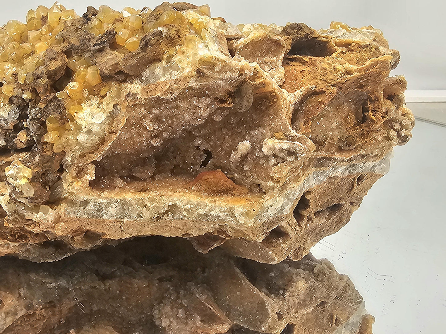 Extra Large Limonite Golden Healer Quartz Crystal Quartz Cluster (DP)