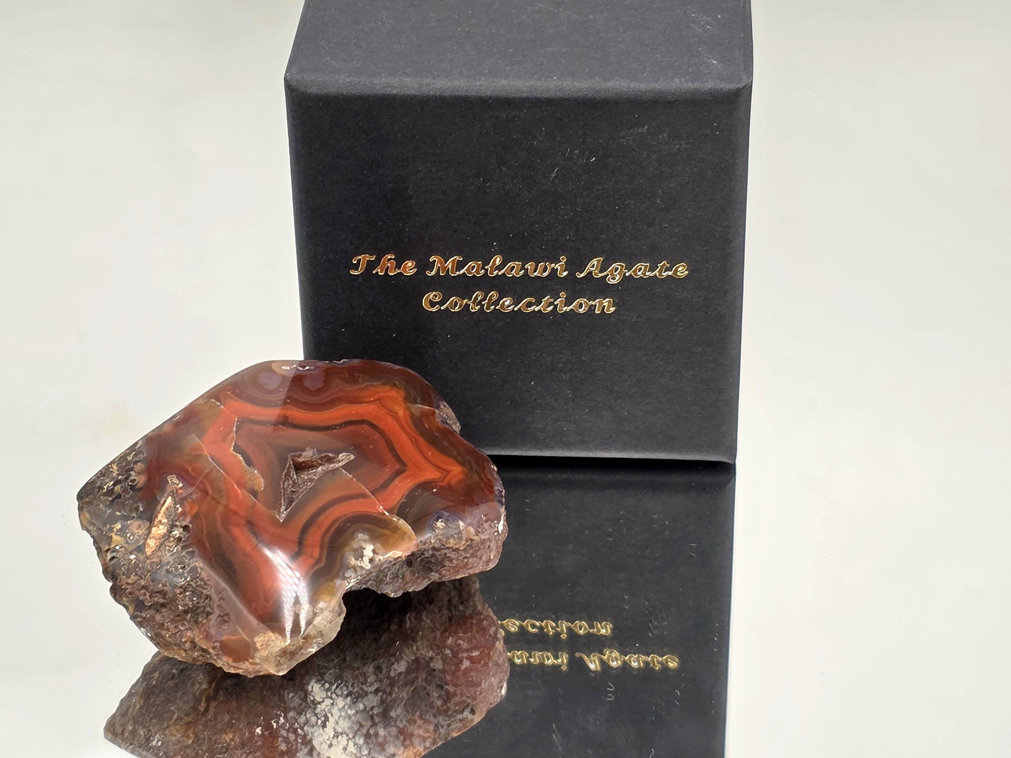 Malawi Agate Colour Banded Polished Crystal (#8)