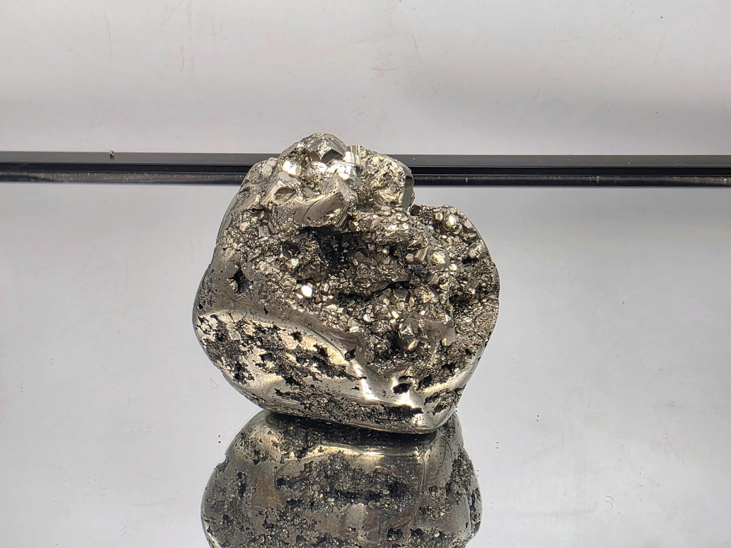 Large Peruvian Pyrite Crystal Freeform Semi Polished (#3)