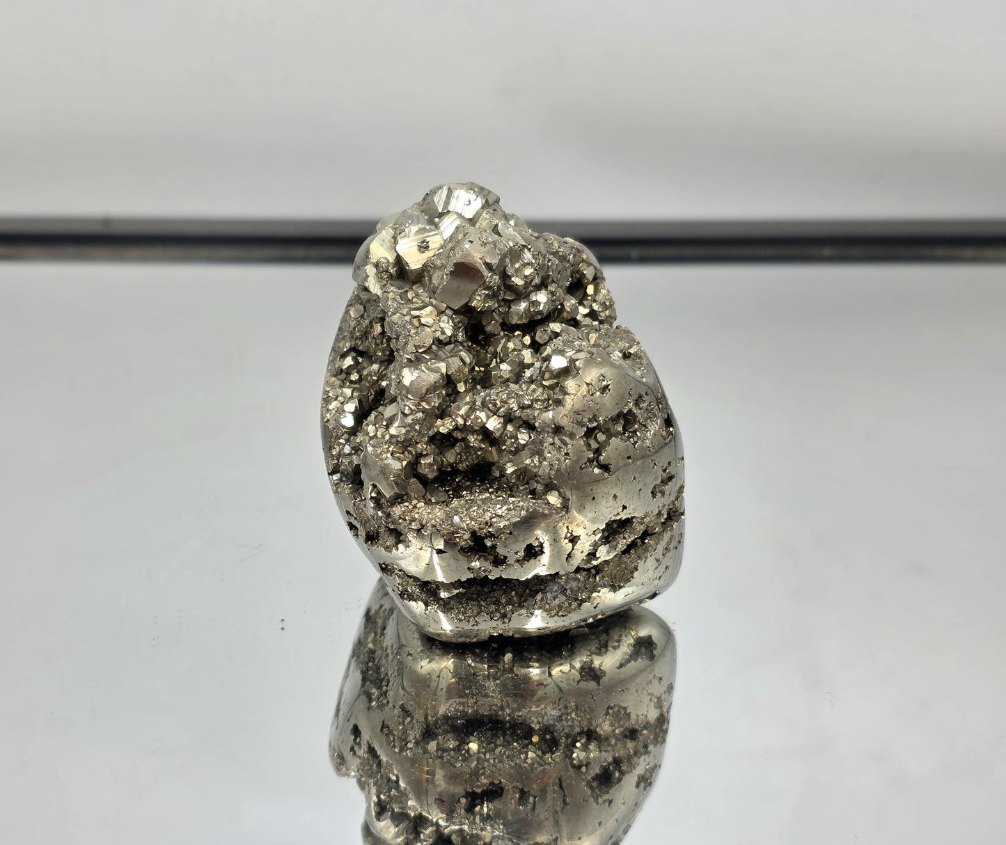 Large Peruvian Pyrite Crystal Freeform Semi Polished (#3)