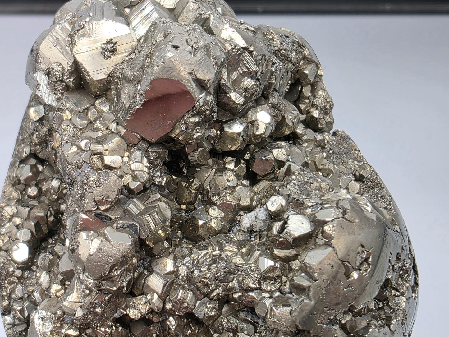 Large Peruvian Pyrite Crystal Freeform Semi Polished (#3)