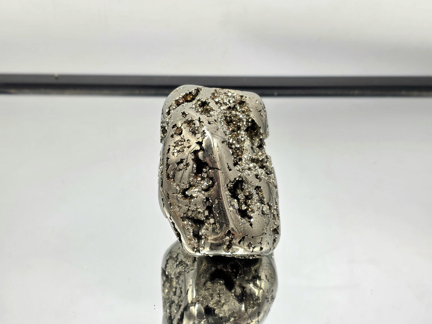 Large Peruvian Pyrite Crystal Freeform Semi Polished (#2)