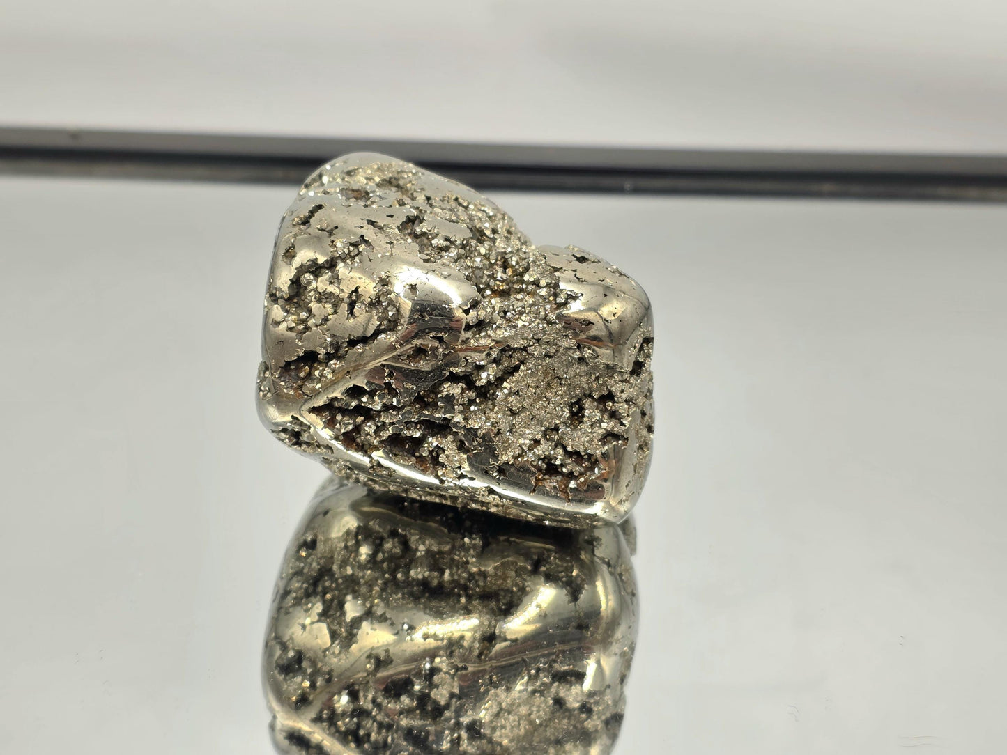 Large Peruvian Pyrite Crystal Freeform Semi Polished (#2)