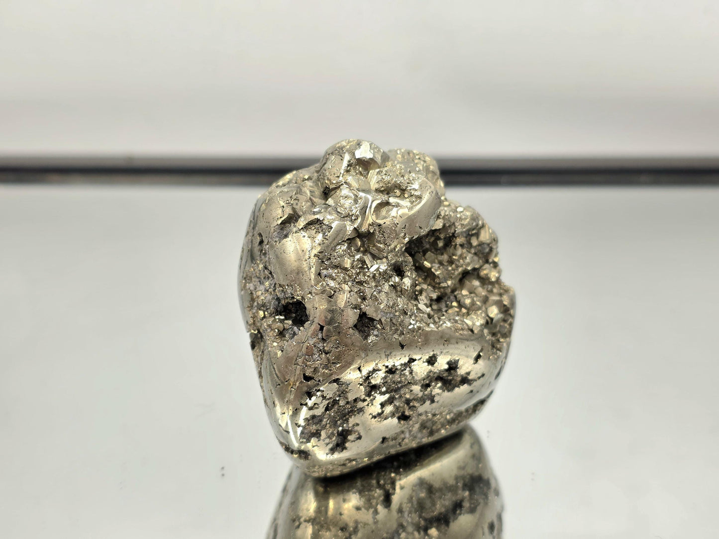 Large Peruvian Pyrite Crystal Freeform Semi Polished (#3)