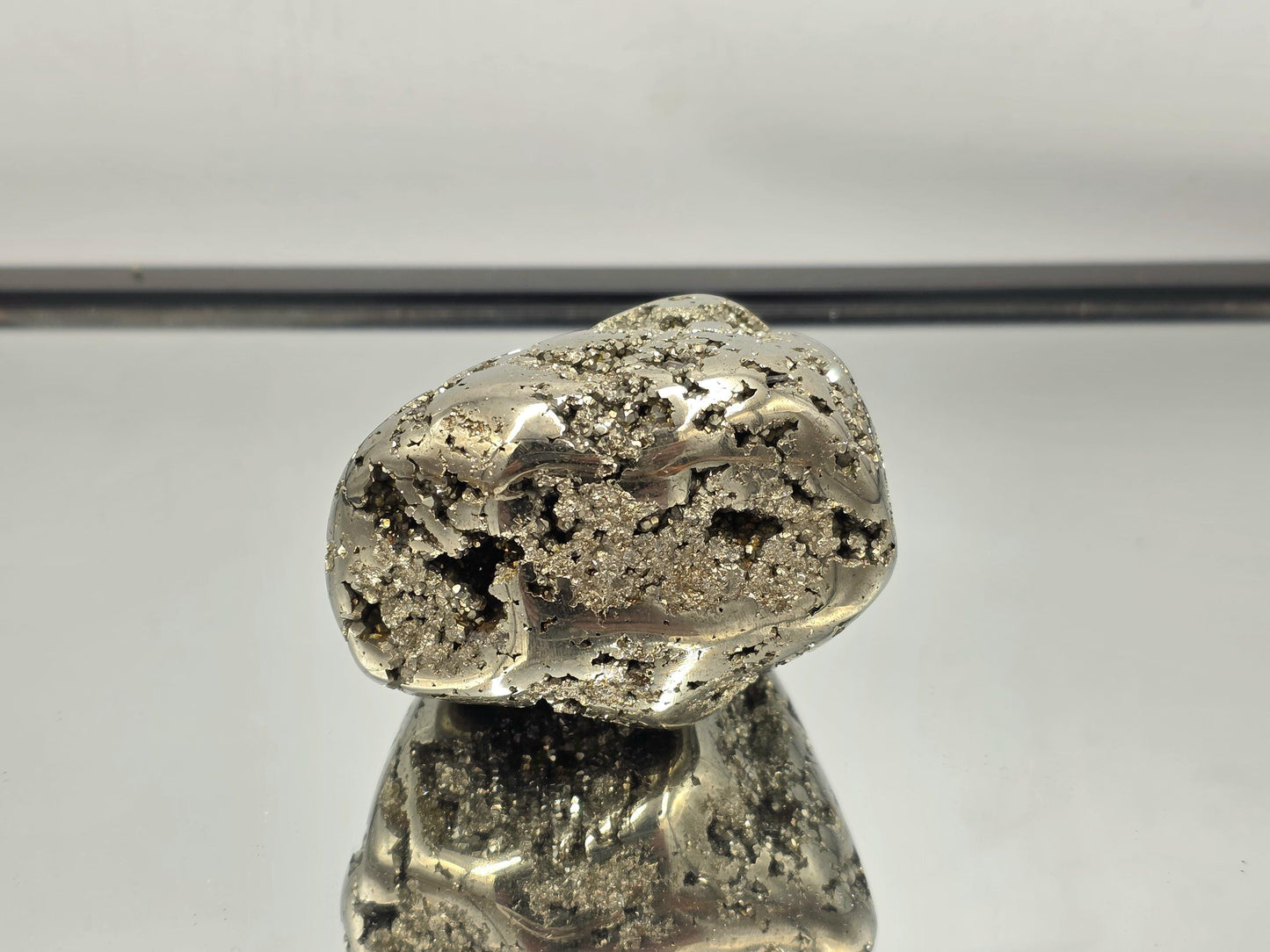 Large Peruvian Pyrite Crystal Freeform Semi Polished (#2)