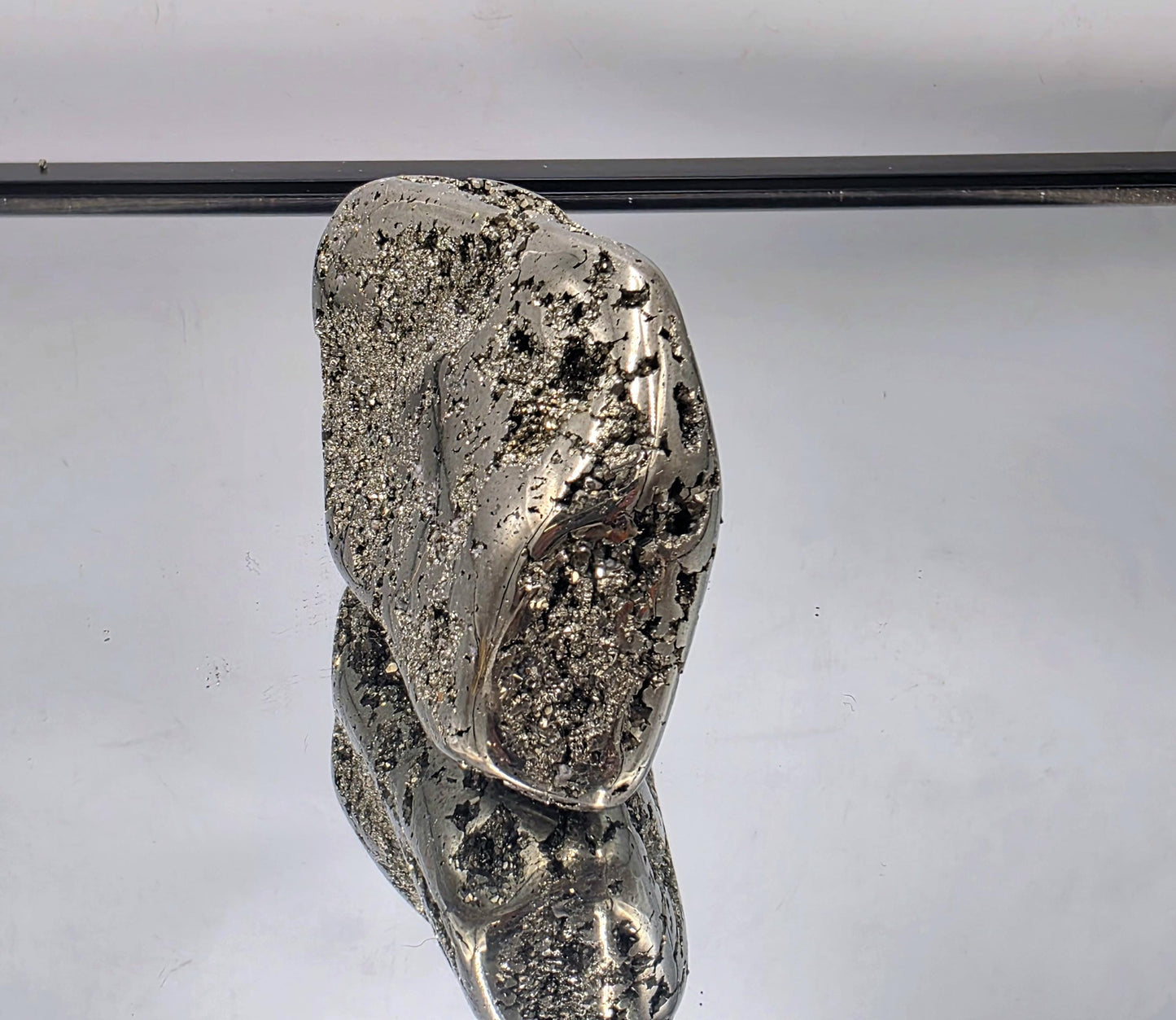 Large Peruvian Pyrite Crystal Freeform Semi Polished (#4)