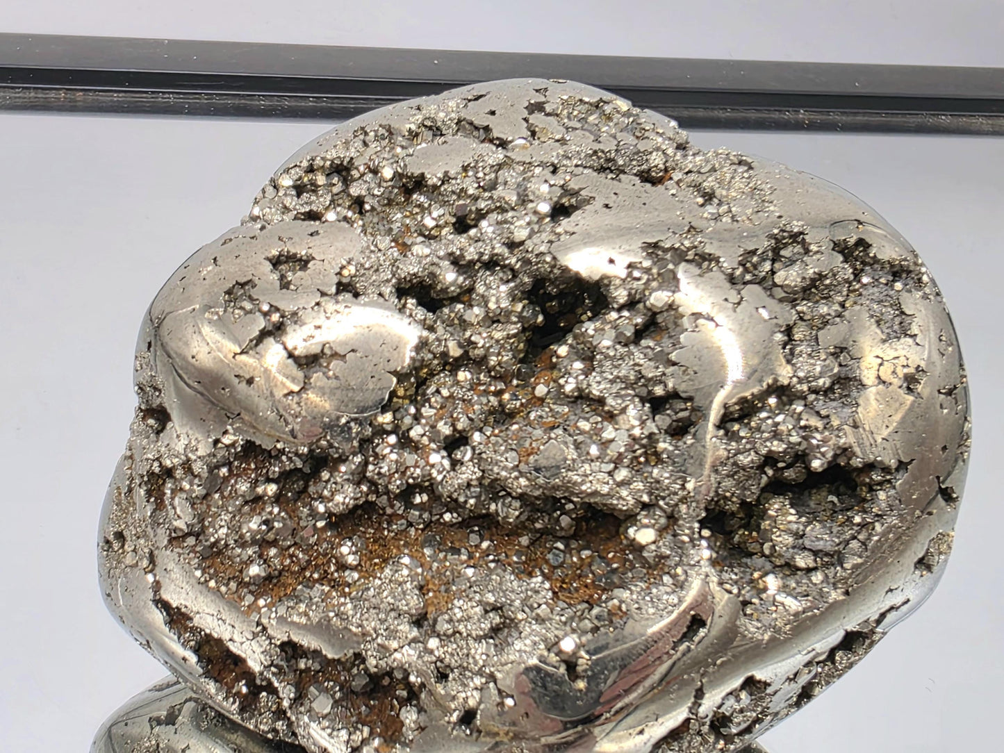 Large Peruvian Pyrite Crystal Freeform Semi Polished (#2)