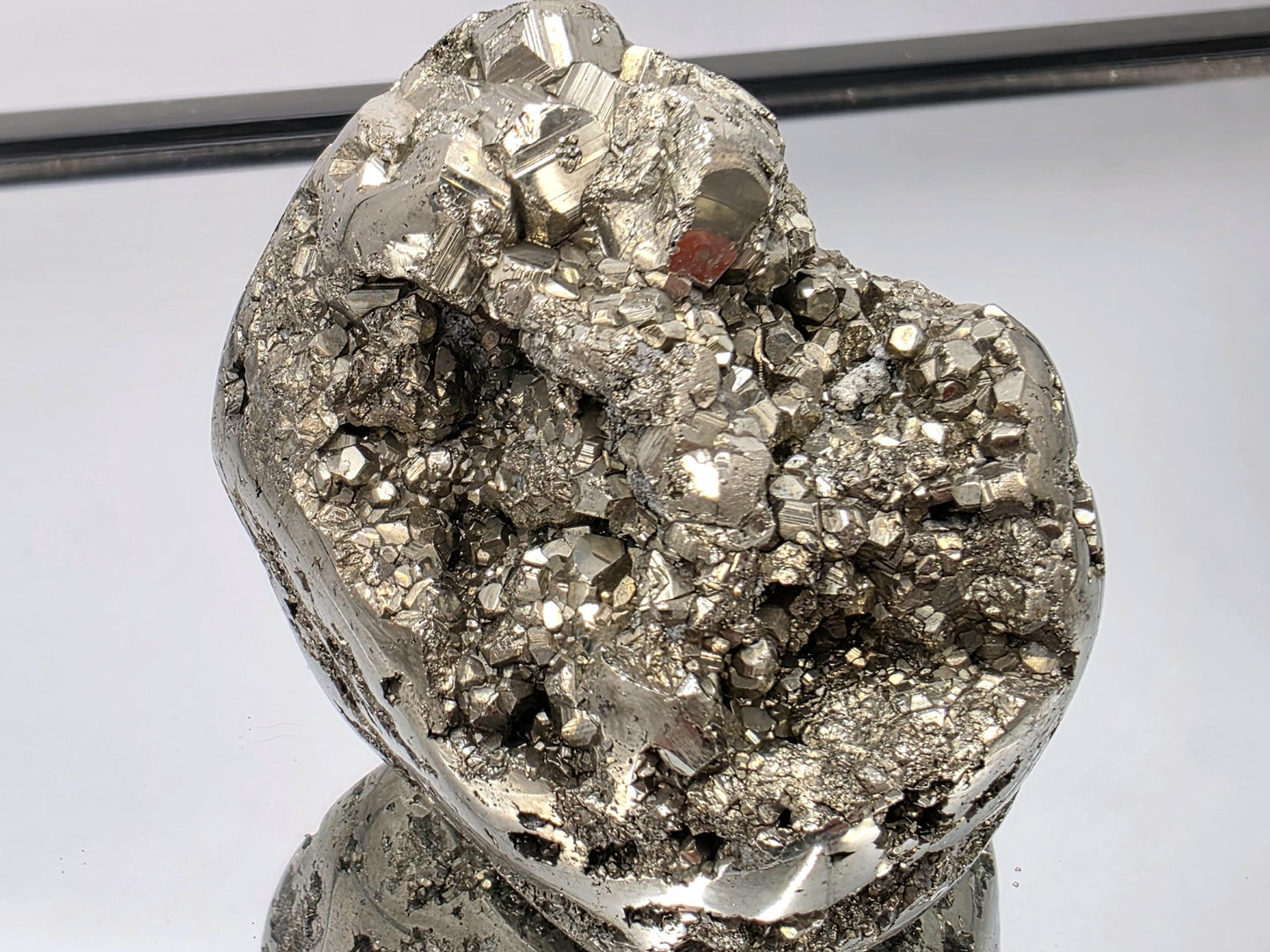 Large Peruvian Pyrite Crystal Freeform Semi Polished (#3)