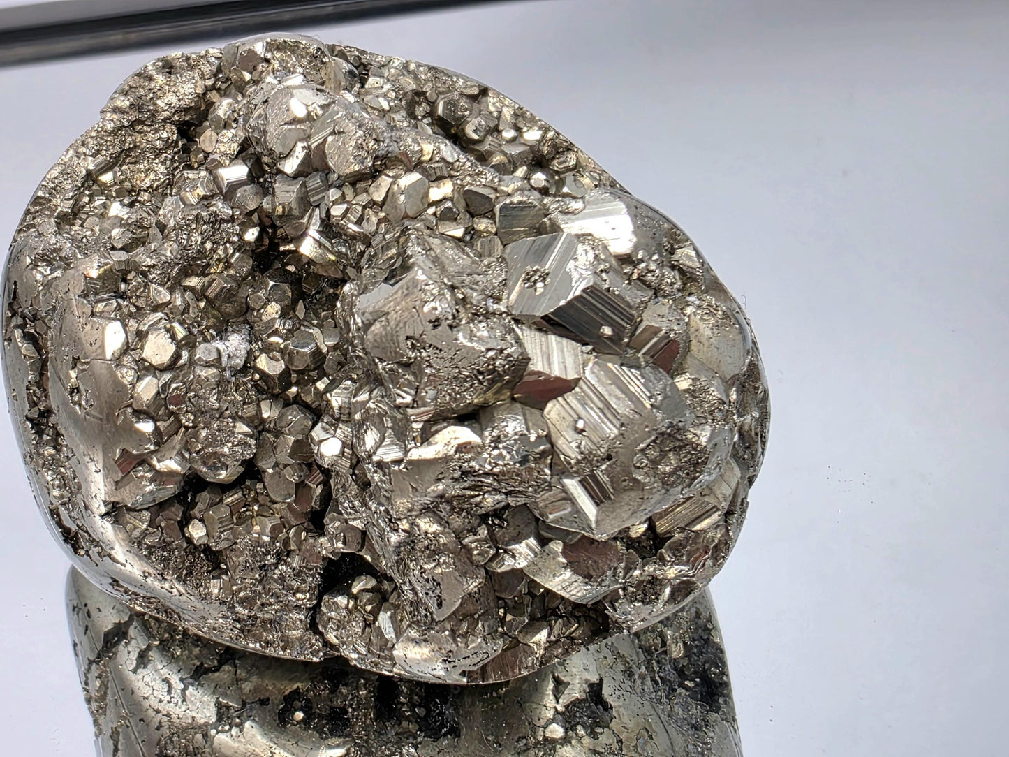 Large Peruvian Pyrite Crystal Freeform Semi Polished (#3)