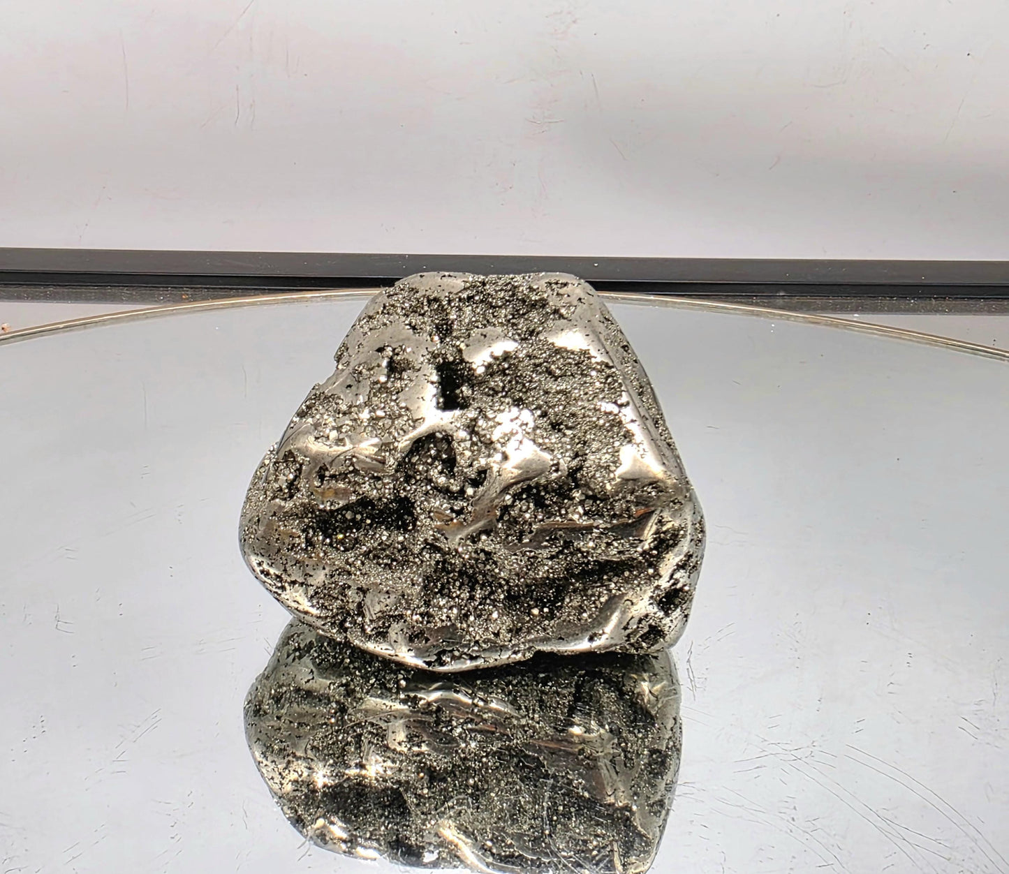 Large Peruvian Pyrite Crystal Freeform Semi Polished (DP)