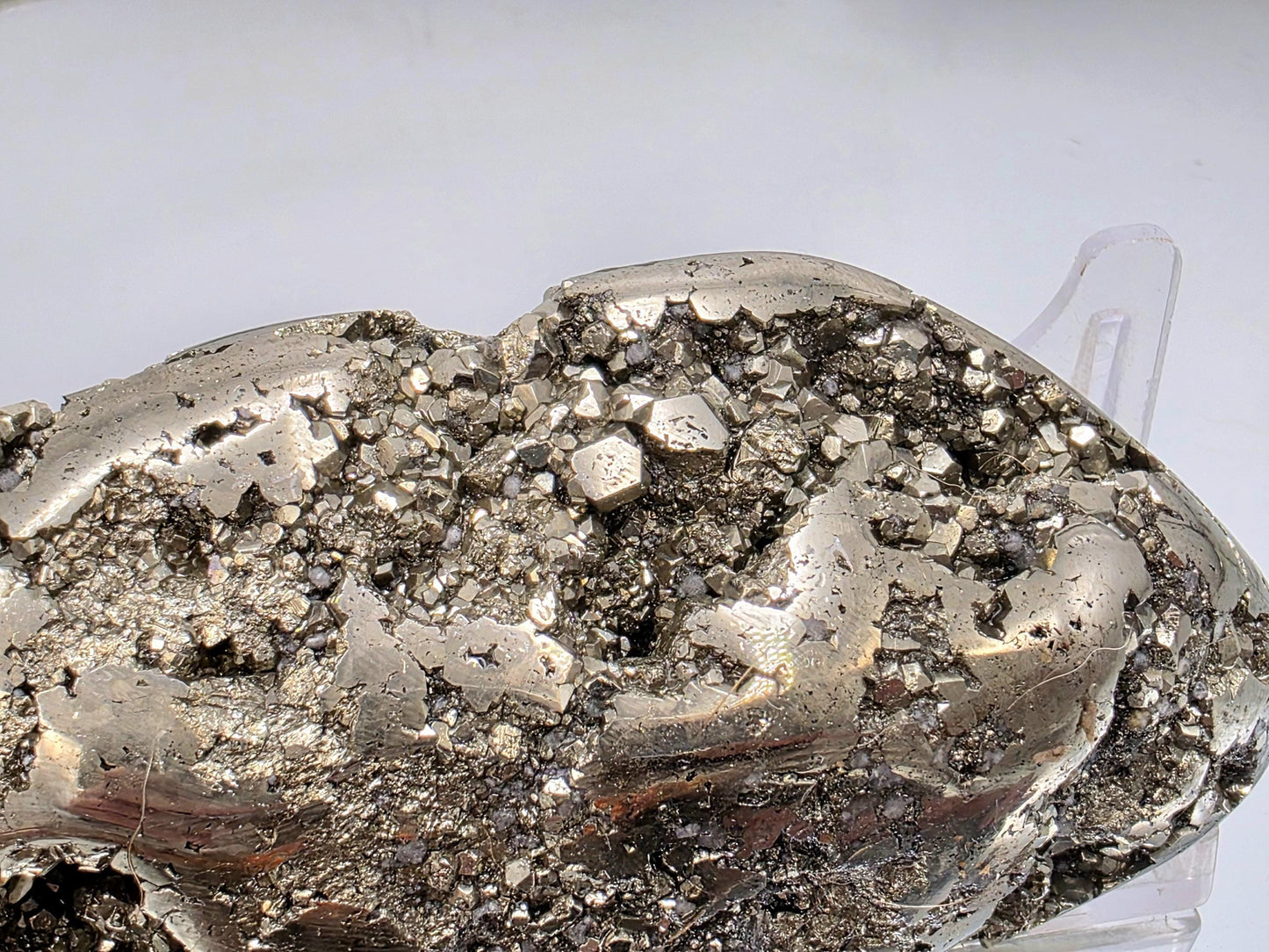 Large Peruvian Pyrite Crystal Freeform Semi Polished (#1)