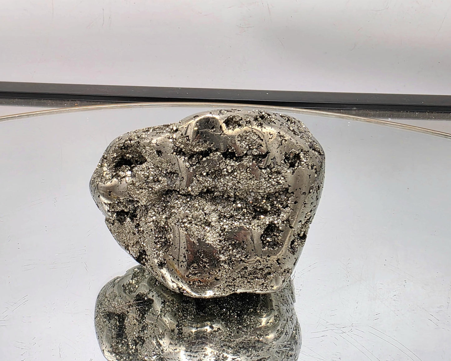 Large Peruvian Pyrite Crystal Freeform Semi Polished (DP)
