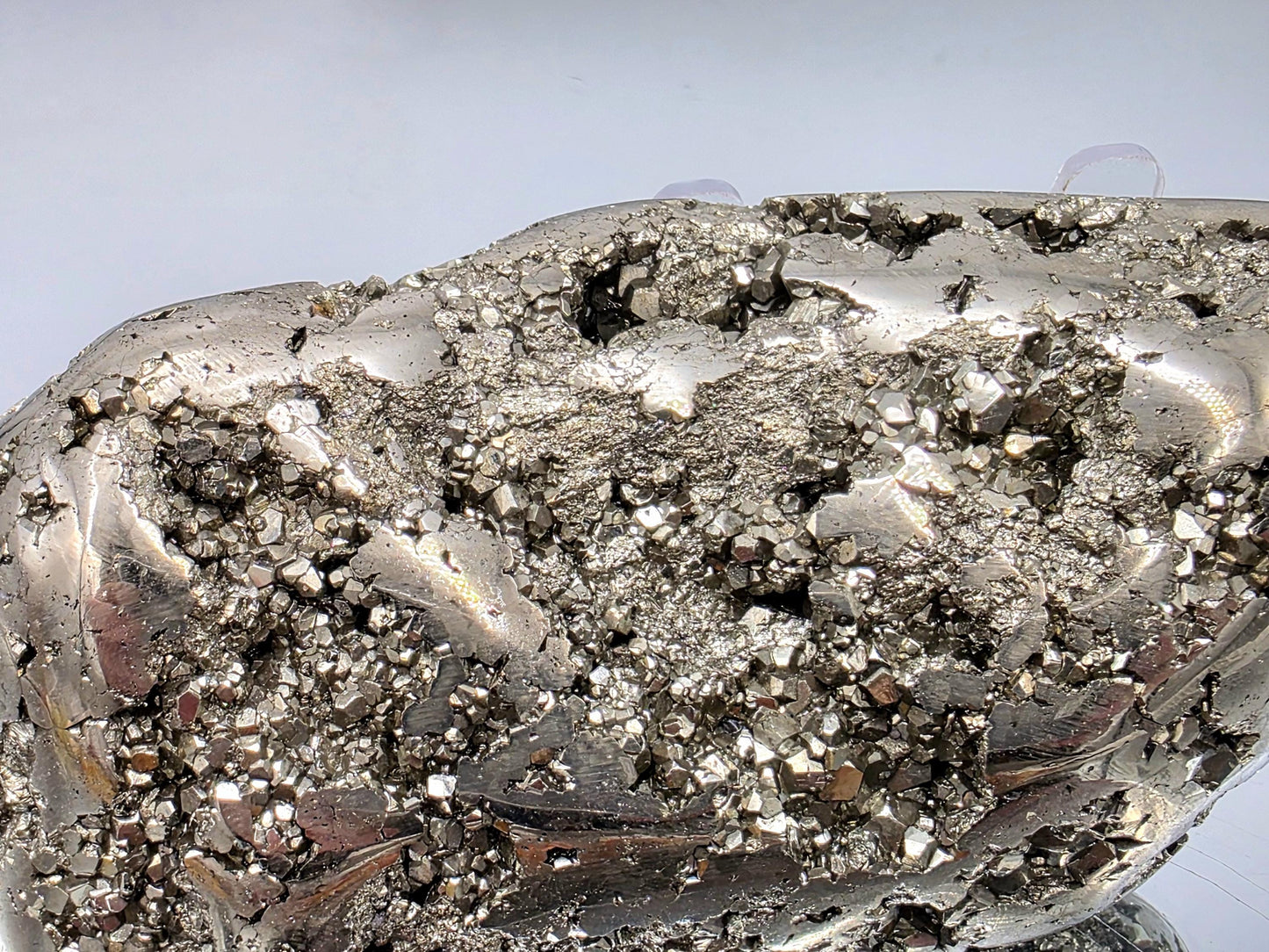 Large Peruvian Pyrite Crystal Freeform Semi Polished (#1)