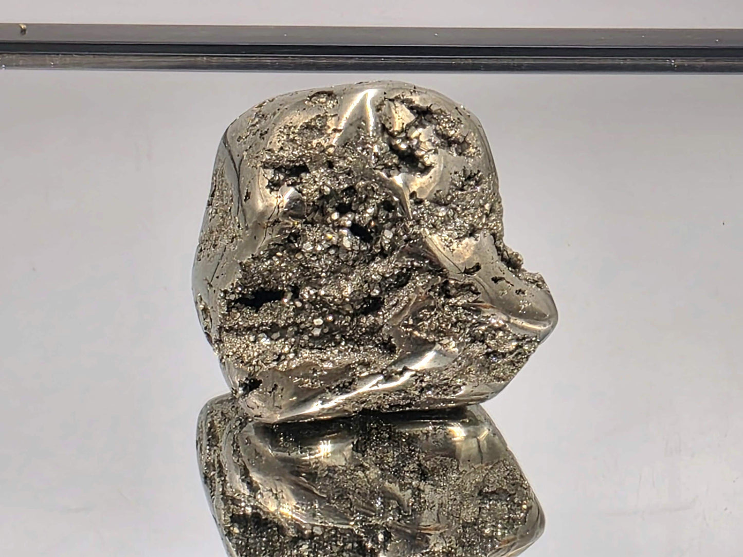 Large Peruvian Pyrite Crystal Freeform Semi Polished (#5)