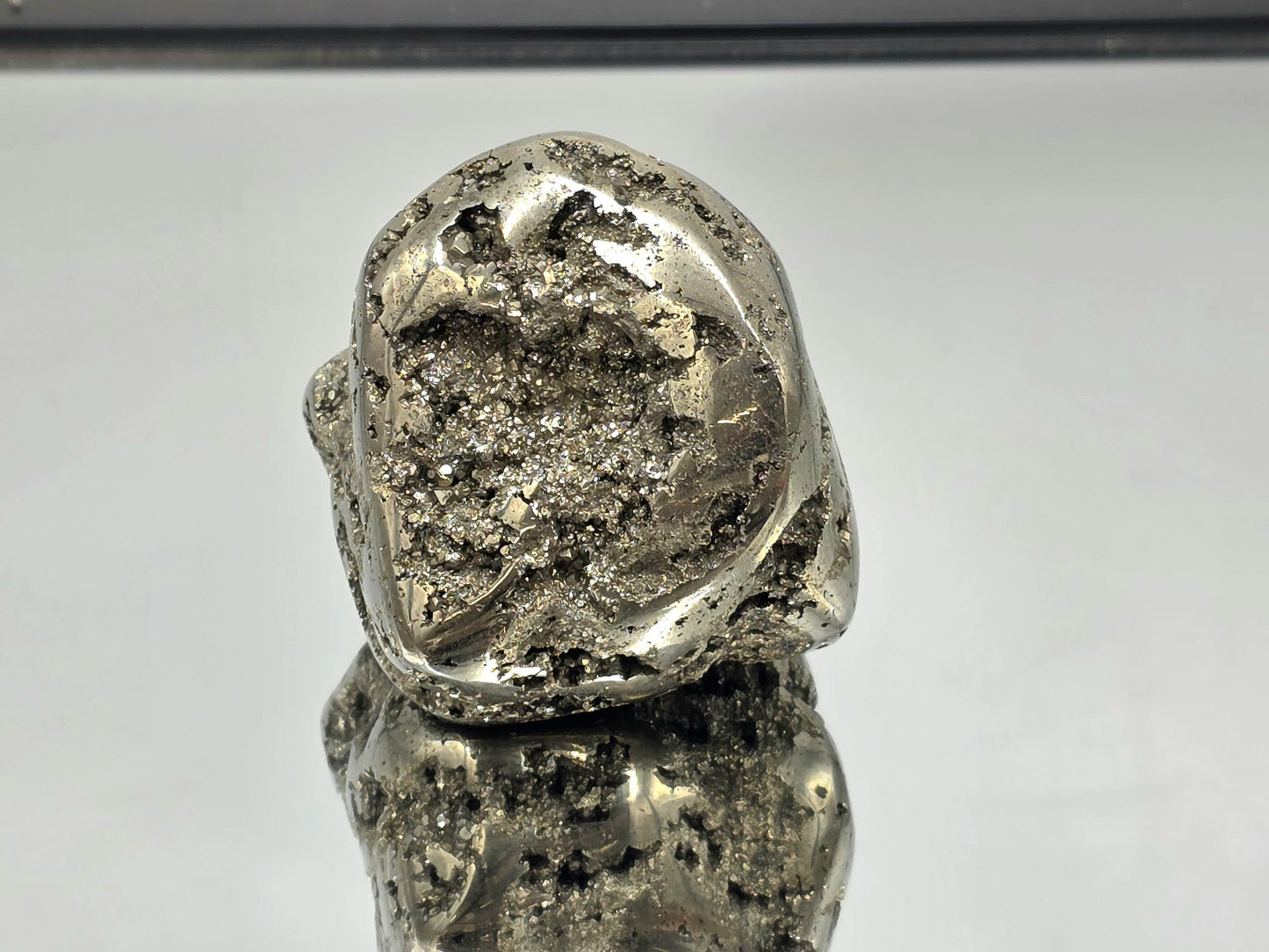Large Peruvian Pyrite Crystal Freeform Semi Polished (#5)