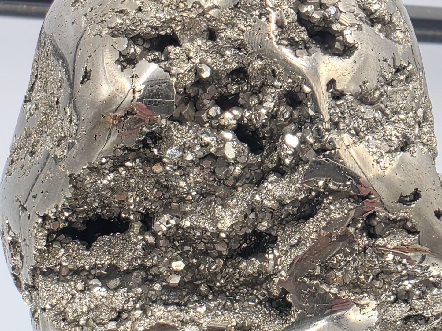 Large Peruvian Pyrite Crystal Freeform Semi Polished (#5)