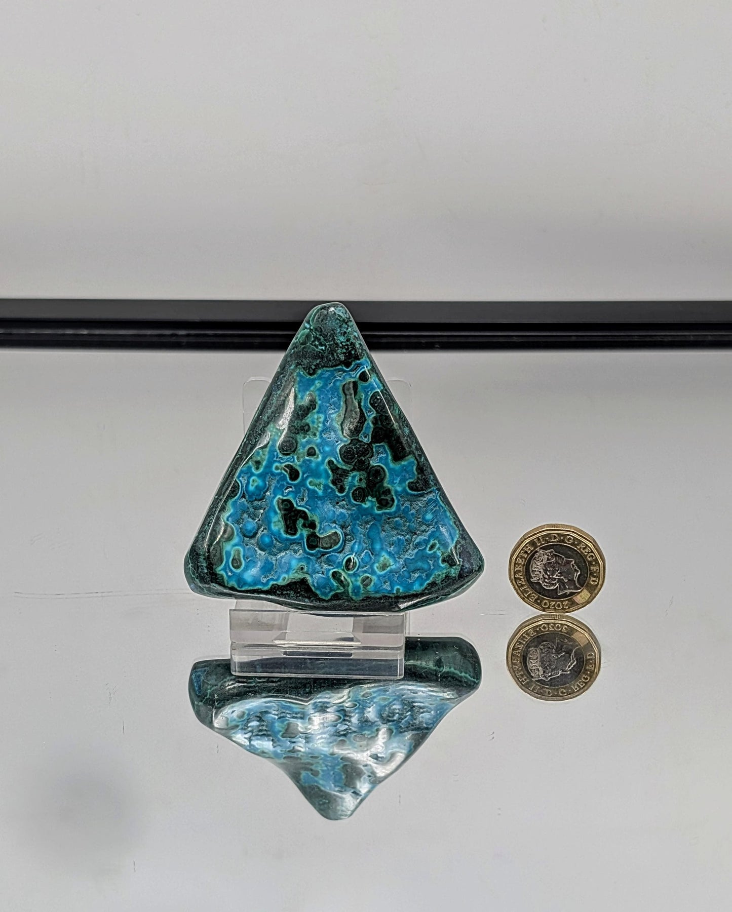 Large Chrysocolla Malachite Crystal Polished (#22)