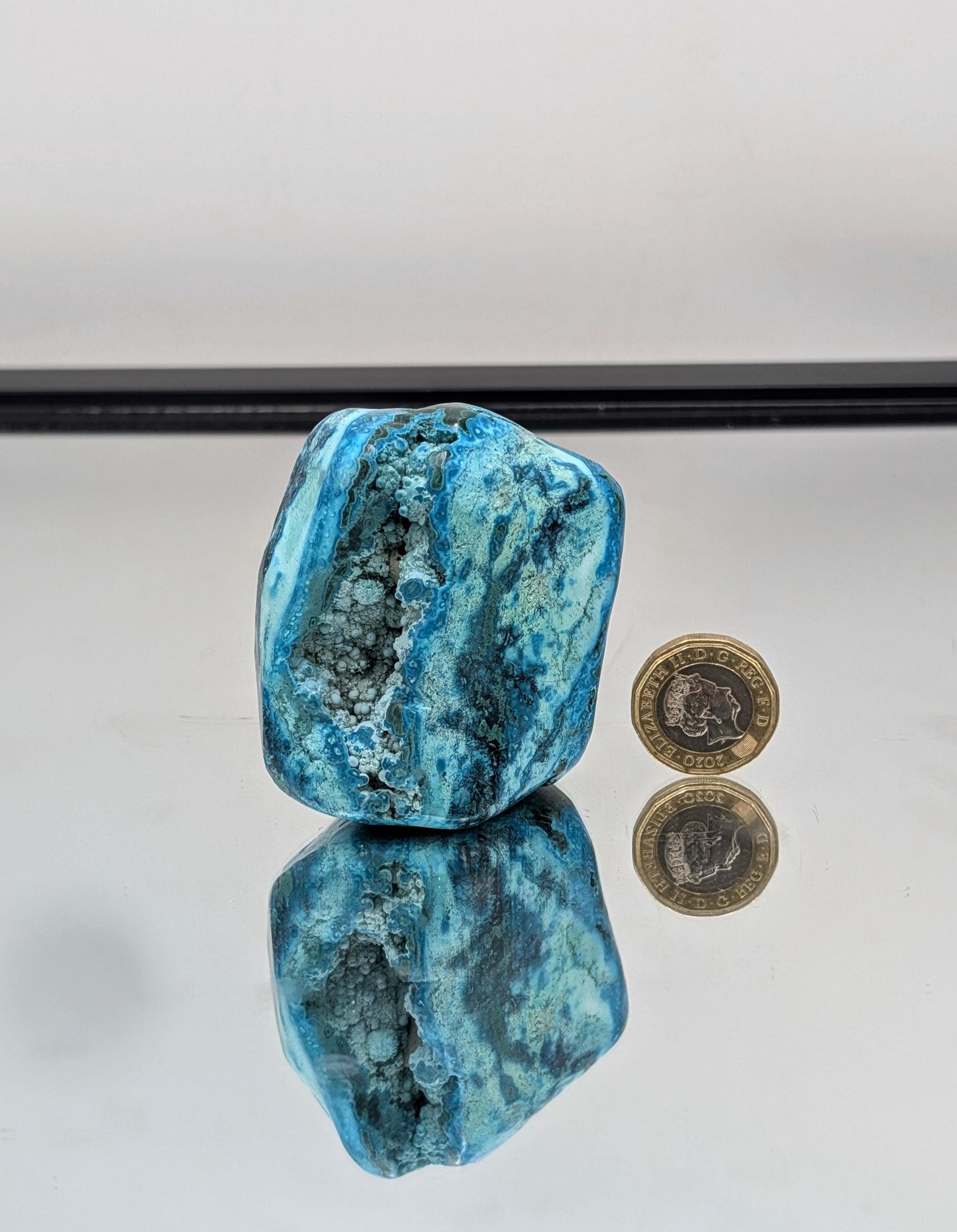 Large Chrysocolla Malachite Crystal Polished (#21)