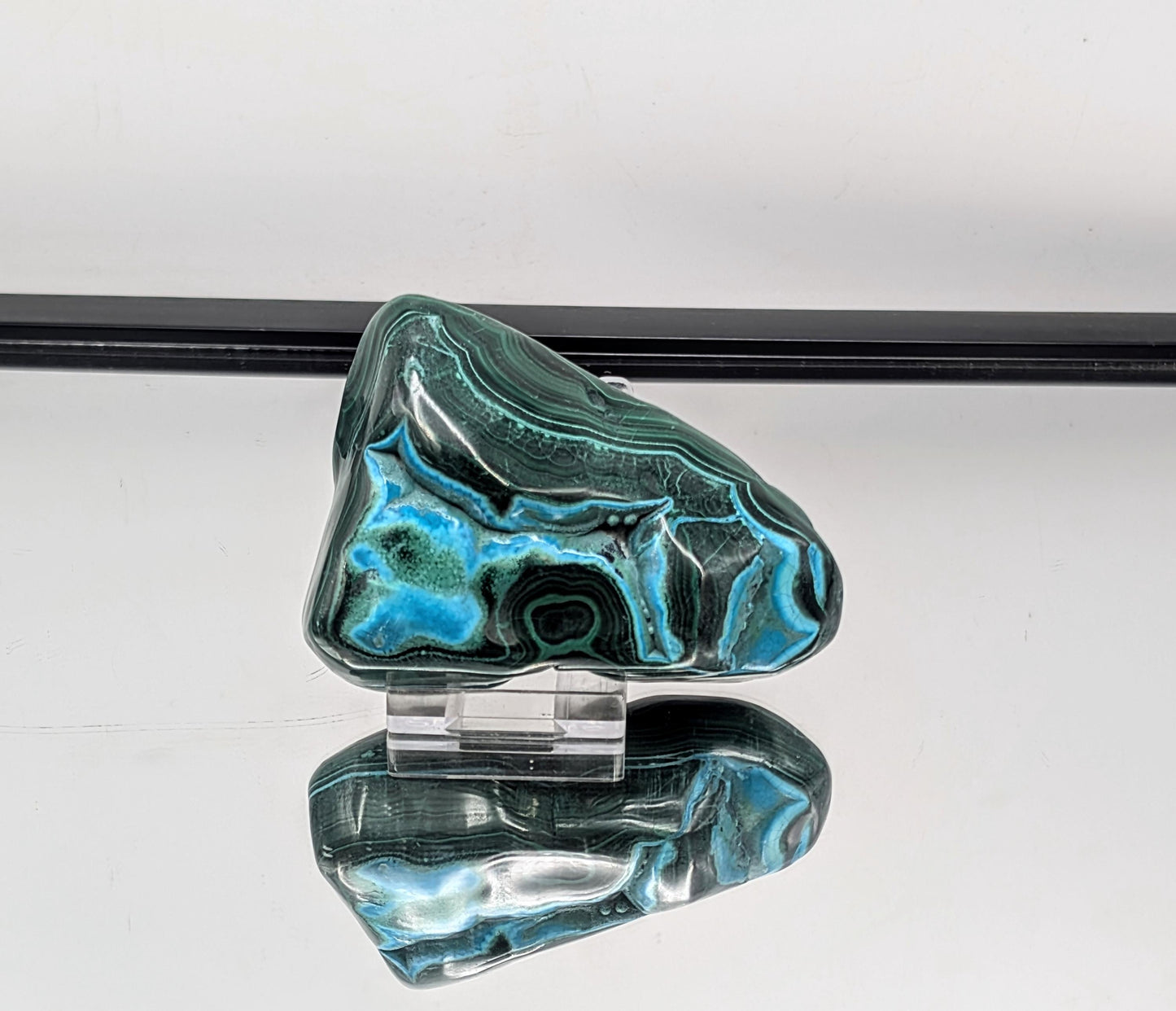 Large Chrysocolla Malachite Crystal Polished (#19)