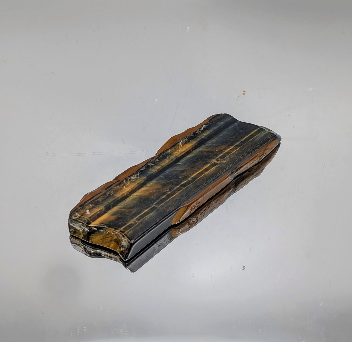 Large Tigers Eye Crystal Polished Slice (#12)