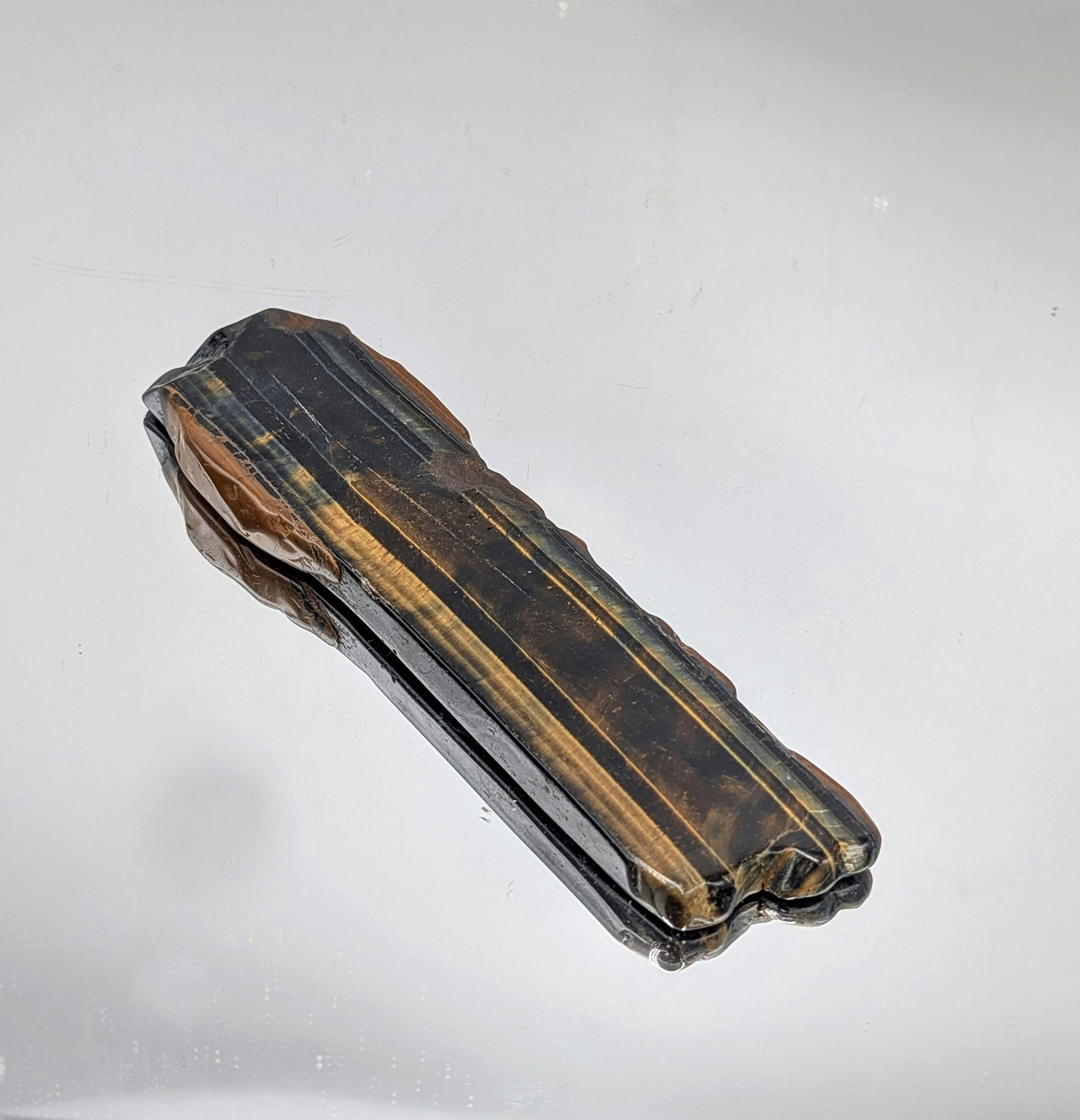 Large Tigers Eye Crystal Polished Slice (#11)