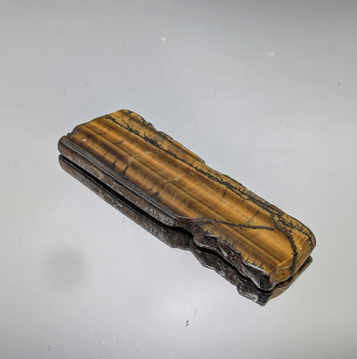 Large Tigers Eye Crystal Polished Slice (#10)