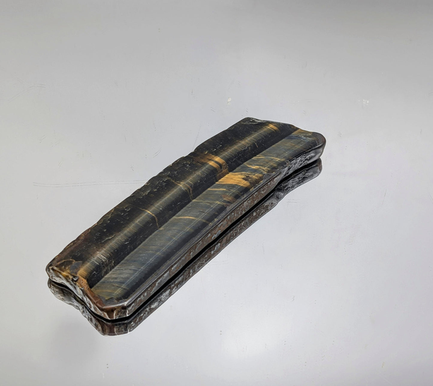 Large Tigers Eye Crystal Polished Slice (#9)