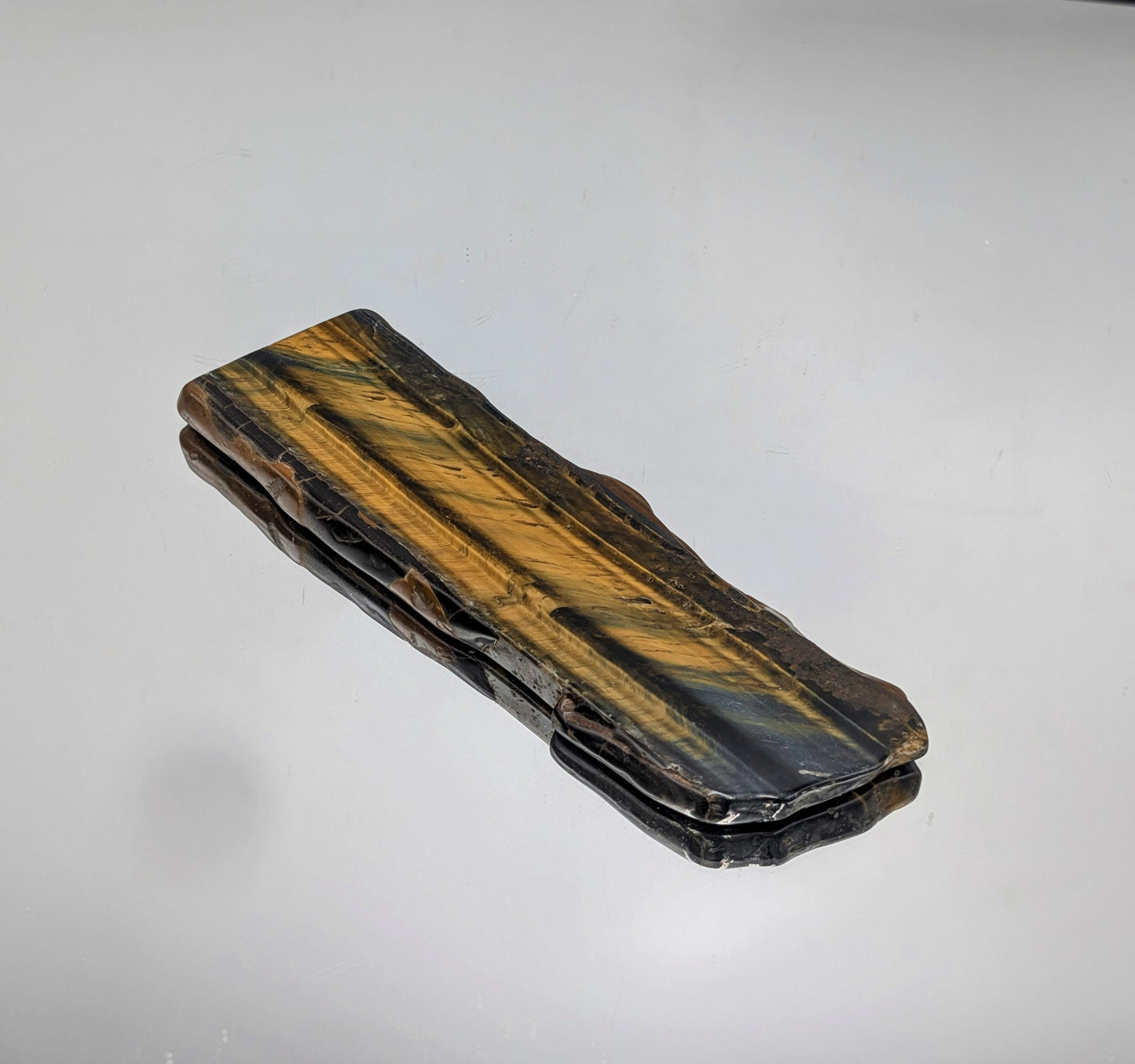 Large Tigers Eye Crystal Polished Slice (#7)