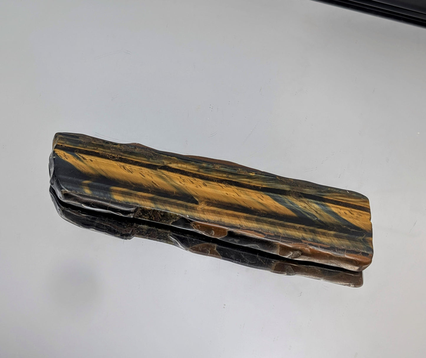 Large Tigers Eye Crystal Polished Slice (#7)