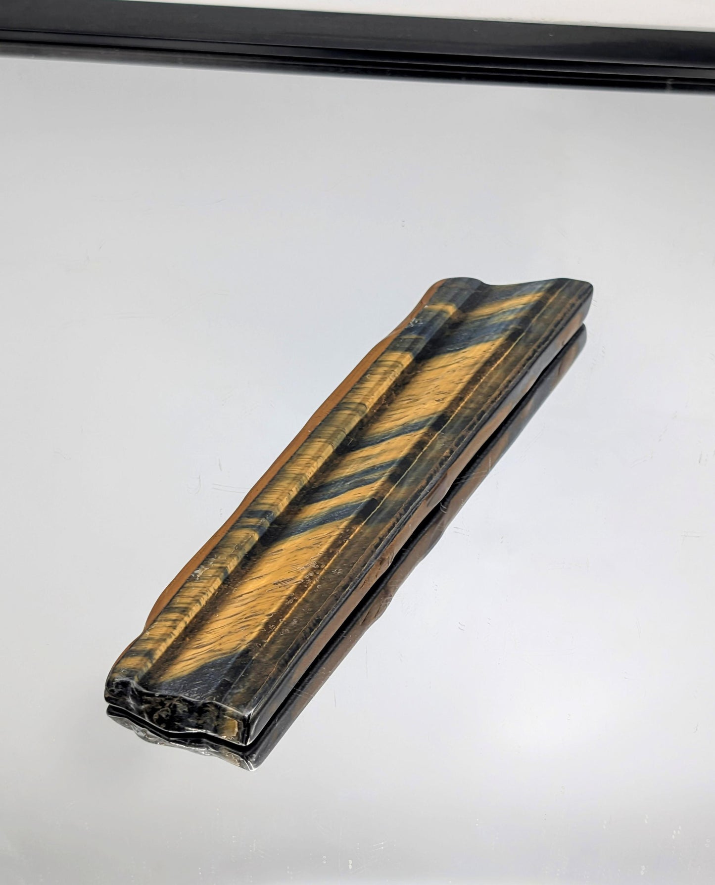 Large Tigers Eye Crystal Polished Slice (#18)