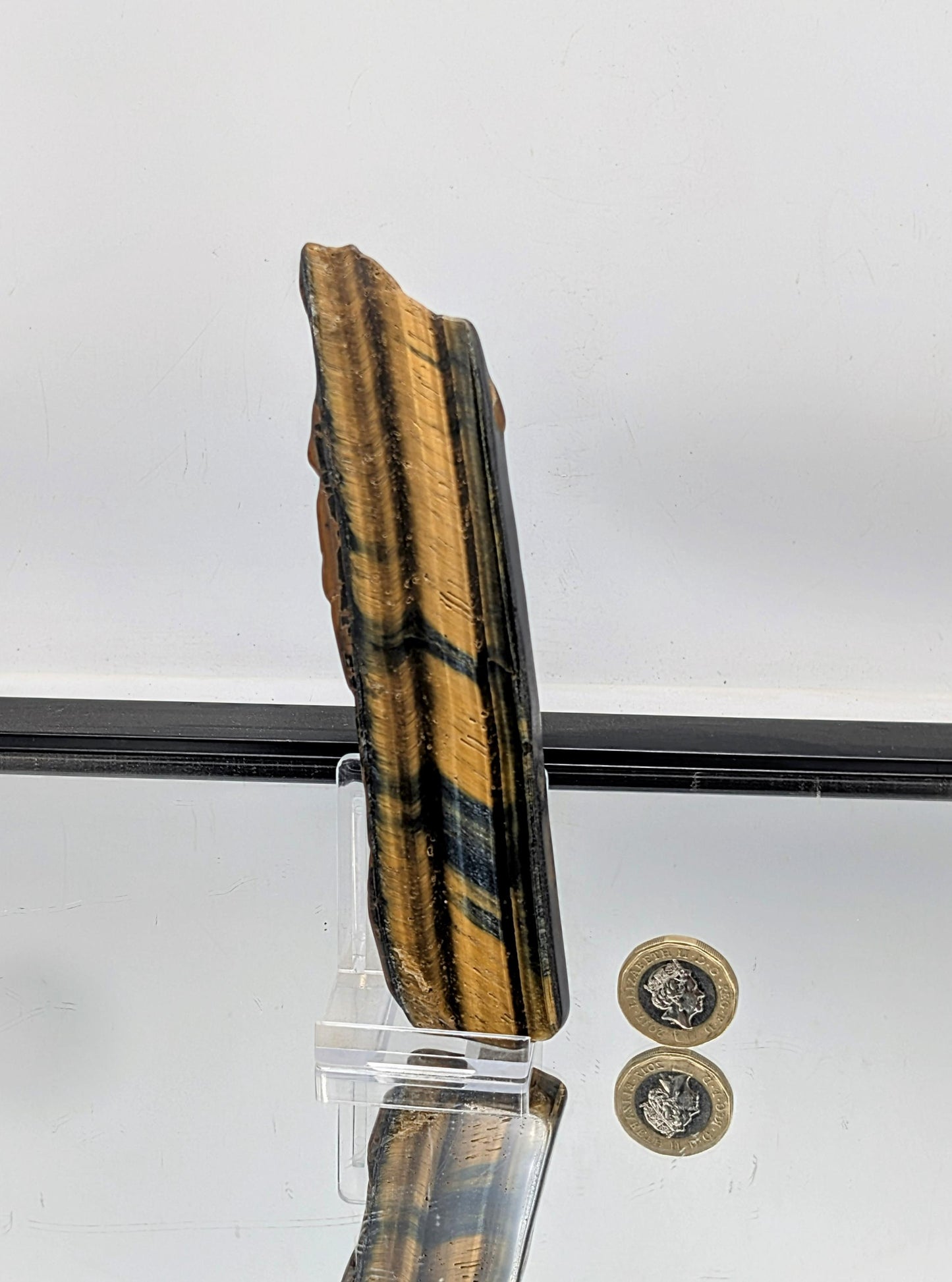 Large Tigers Eye Crystal Polished Slice (#17)