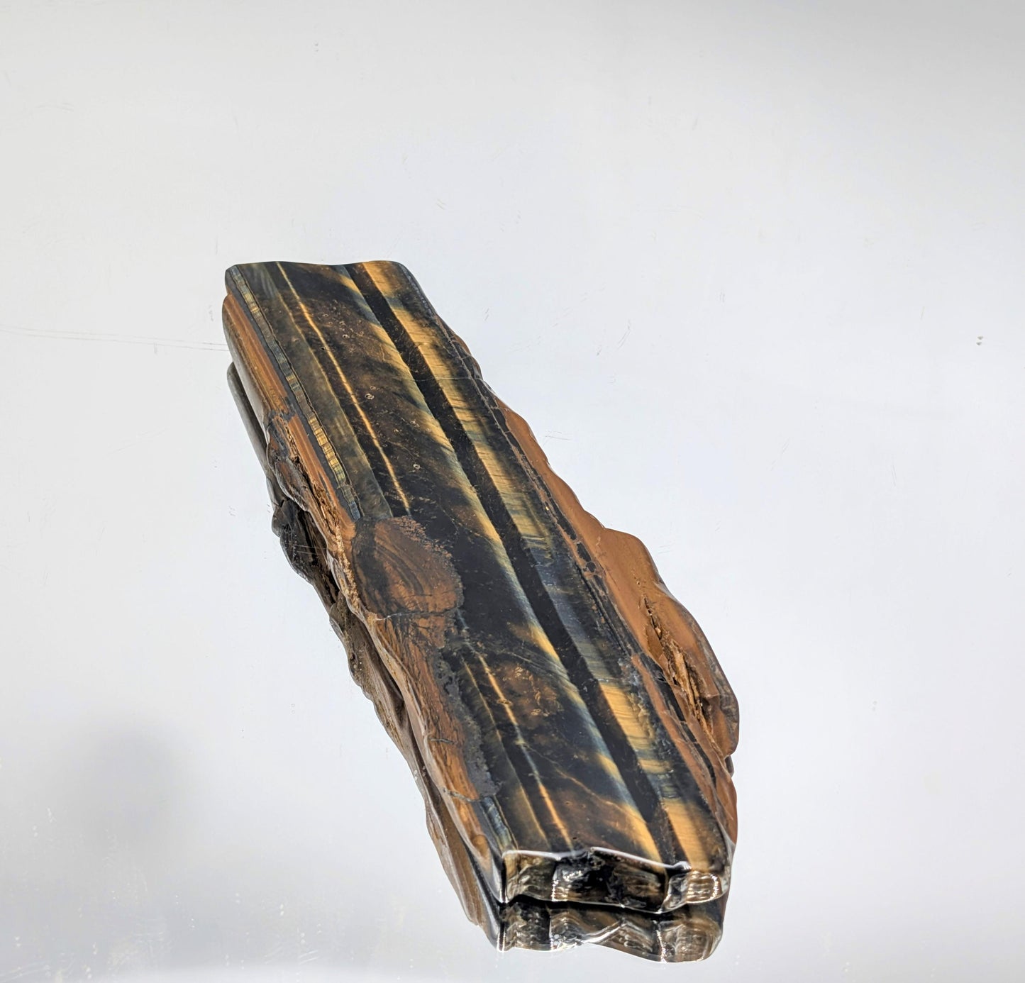 Large Tigers Eye Crystal Polished Slice (#16)