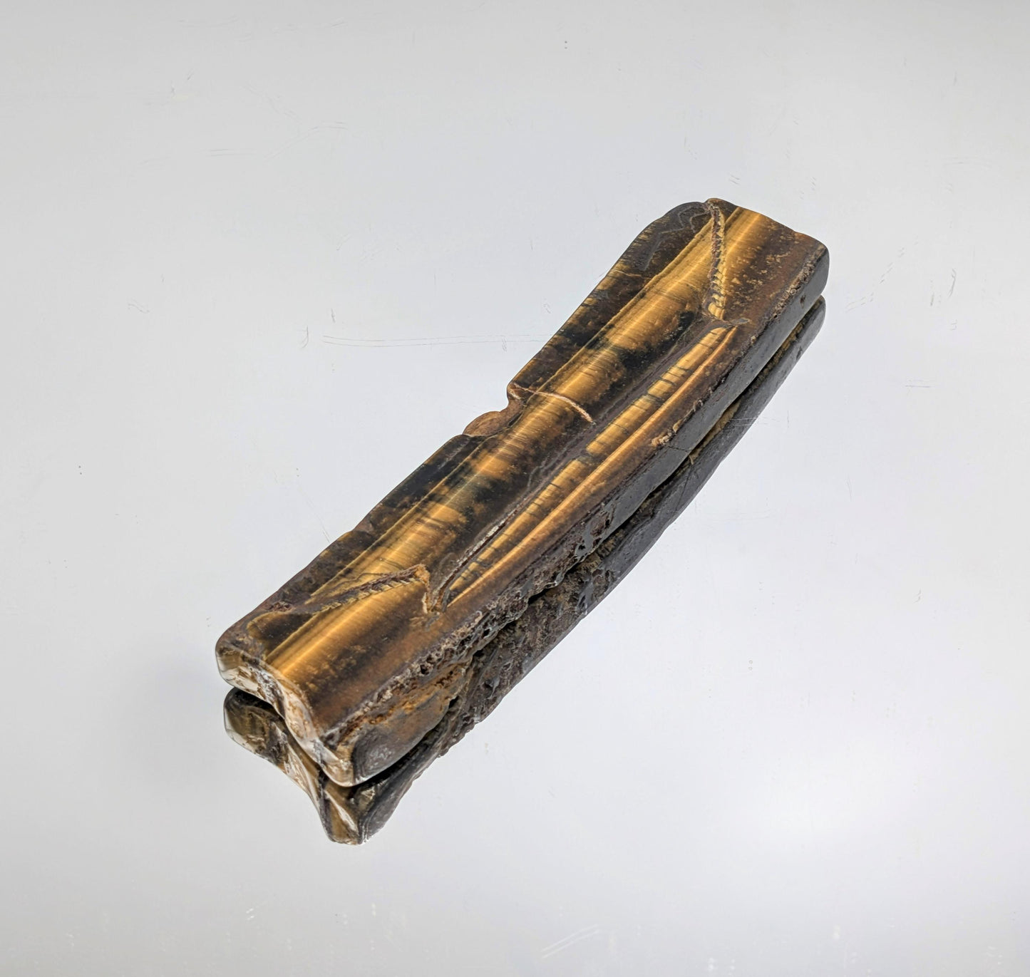 Large Tigers Eye Crystal Polished Slice (#15)