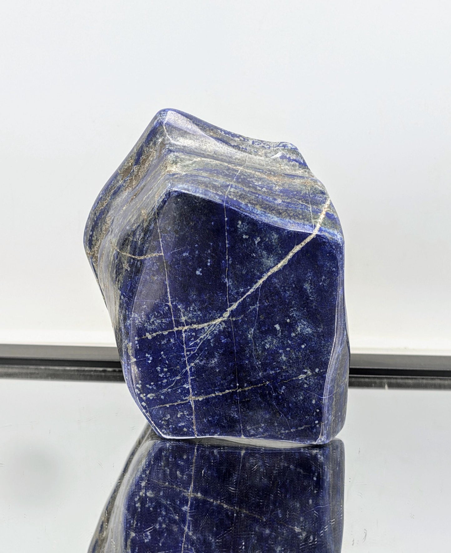 Lapis lazuli Natural Blue Gemstone Crystal Fools Gold Pyrite Afghanistan (#38)