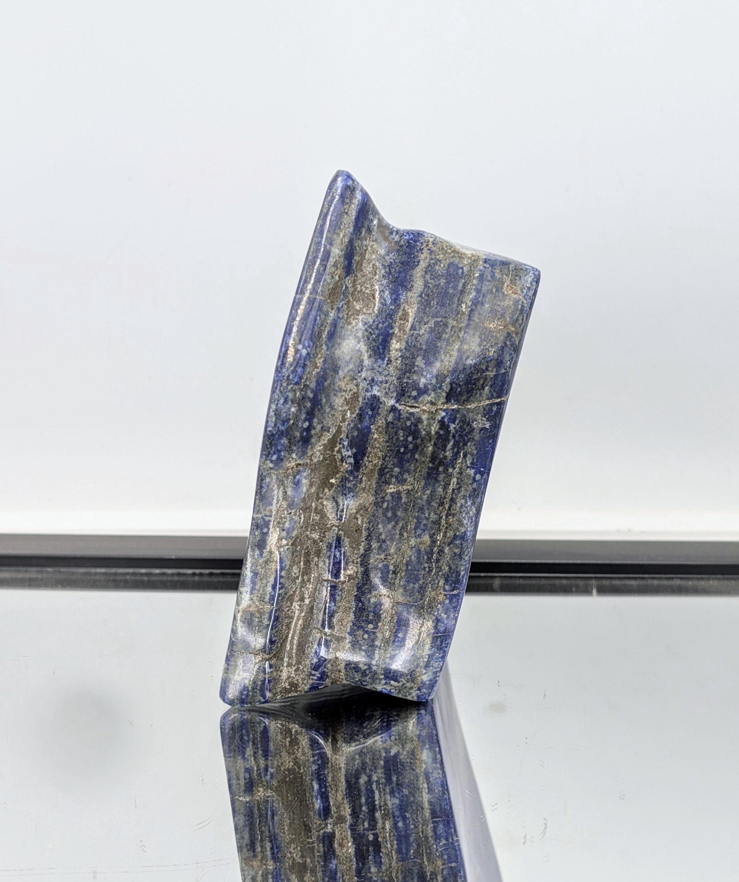 Lapis lazuli Natural Blue Gemstone Crystal Fools Gold Pyrite Afghanistan (#38)