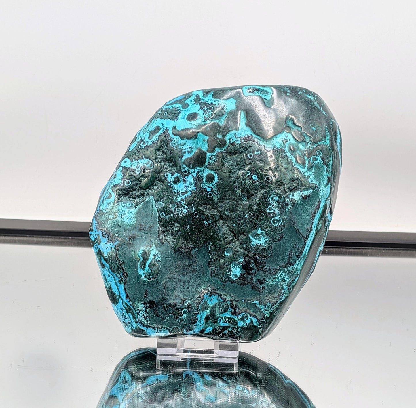 Large Chrysocolla Malachite Crystal Polished (#27)