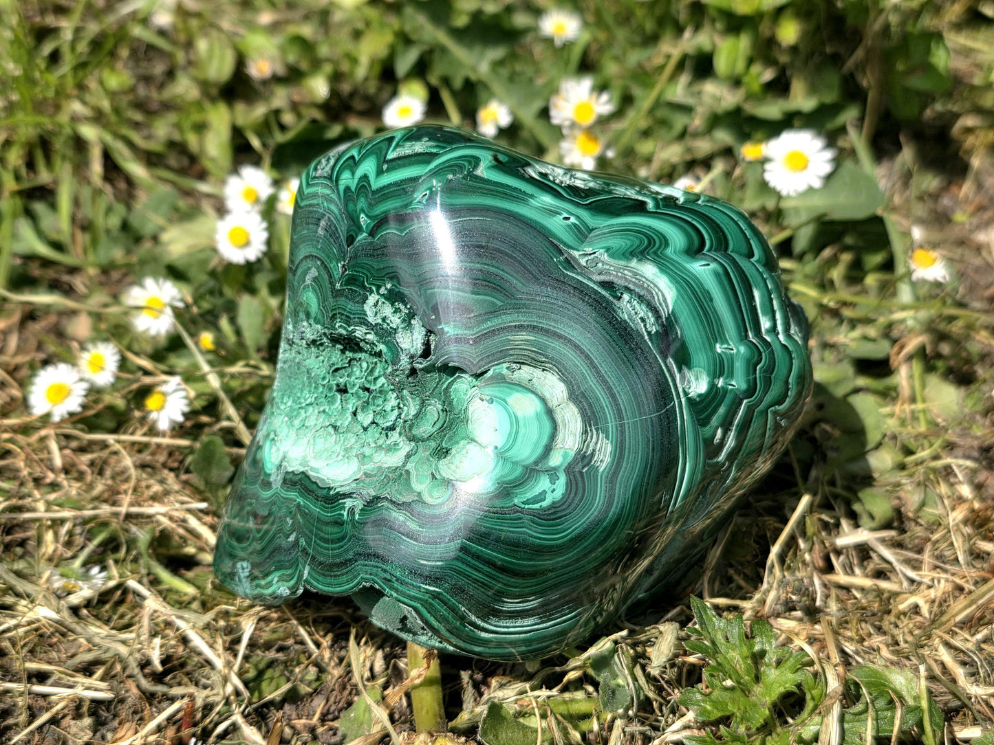 Large Bohydrional Malachite Crystal 2.09KG