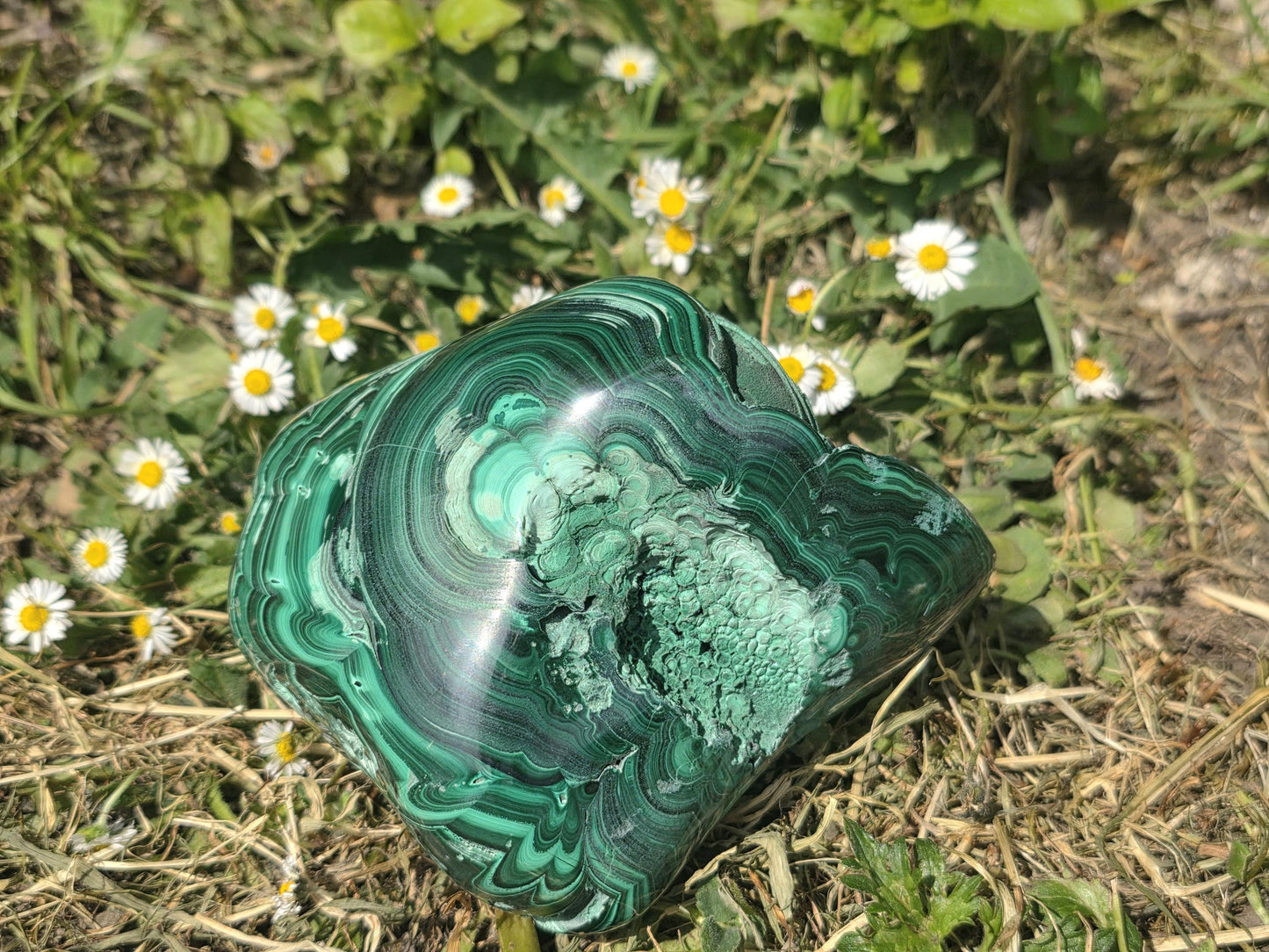Large Bohydrional Malachite Crystal 2.09KG