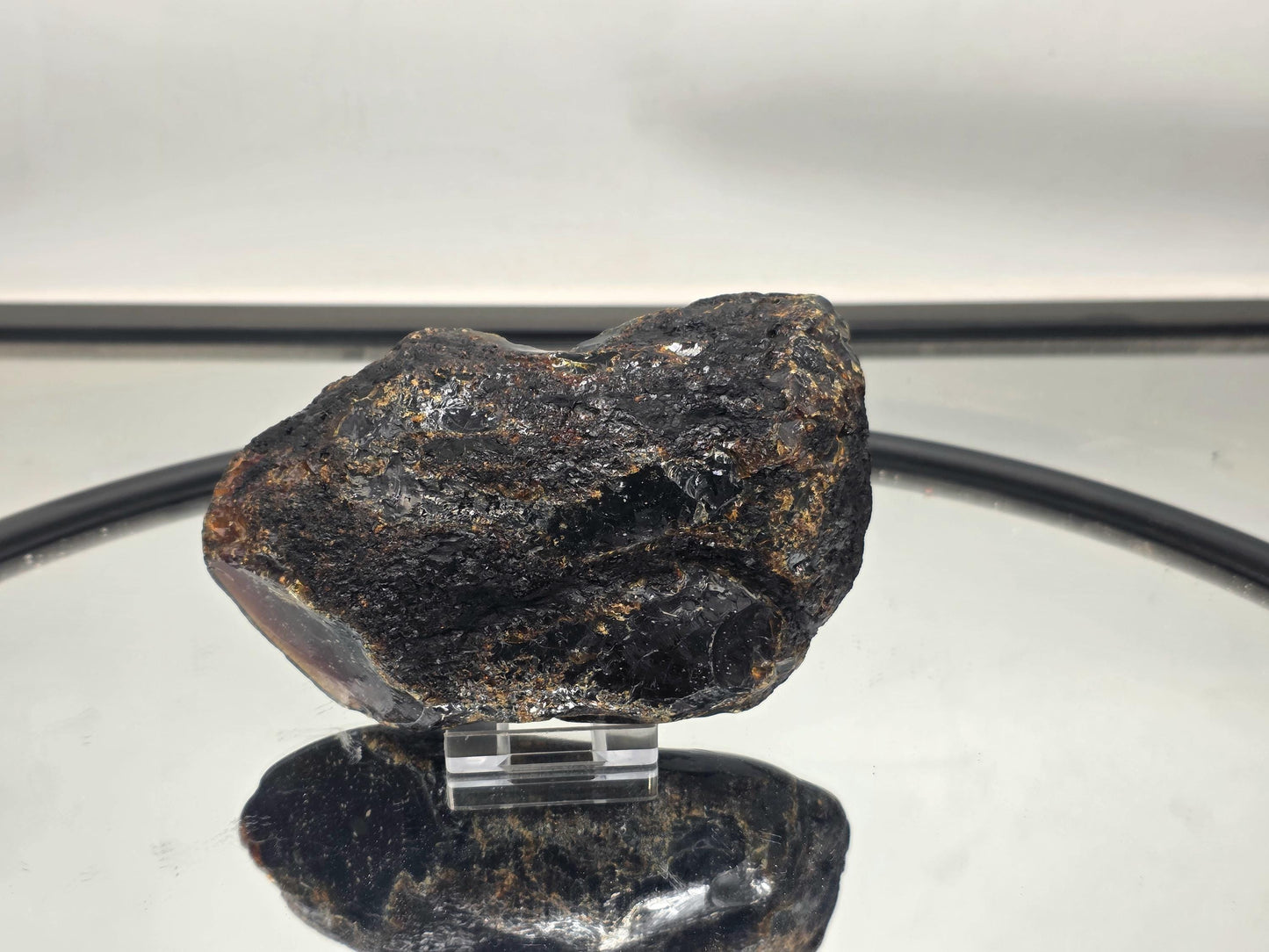 Large Blue Amber Crystal Semi Polished - Indonesia 5"