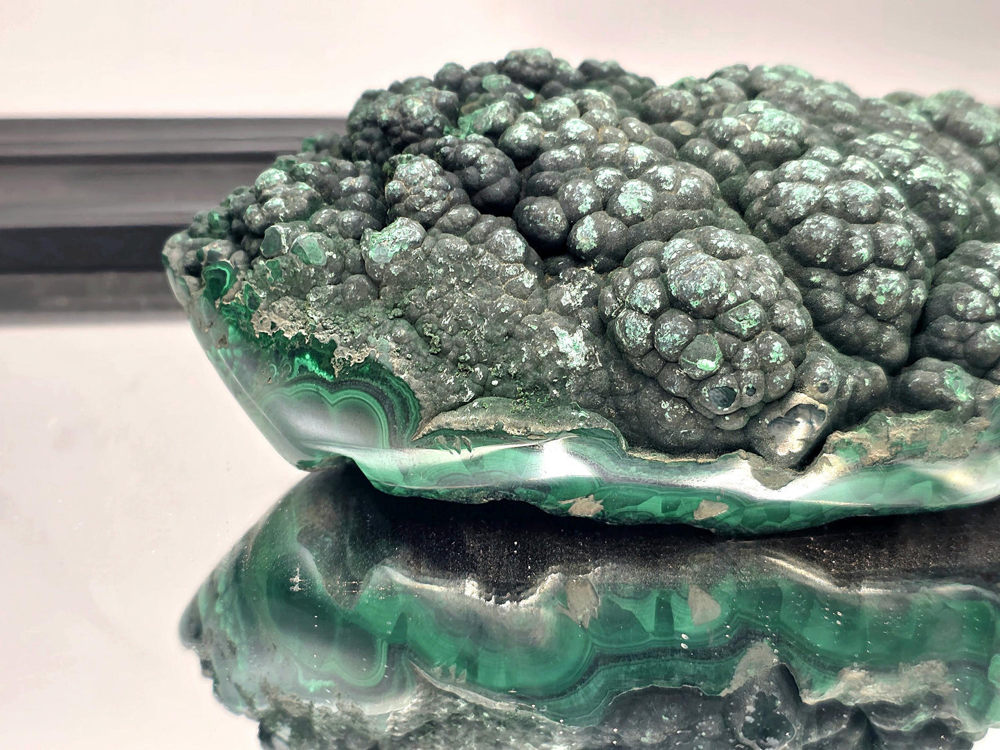 Large Malachite Bohydrional Crystal Natural & Polished