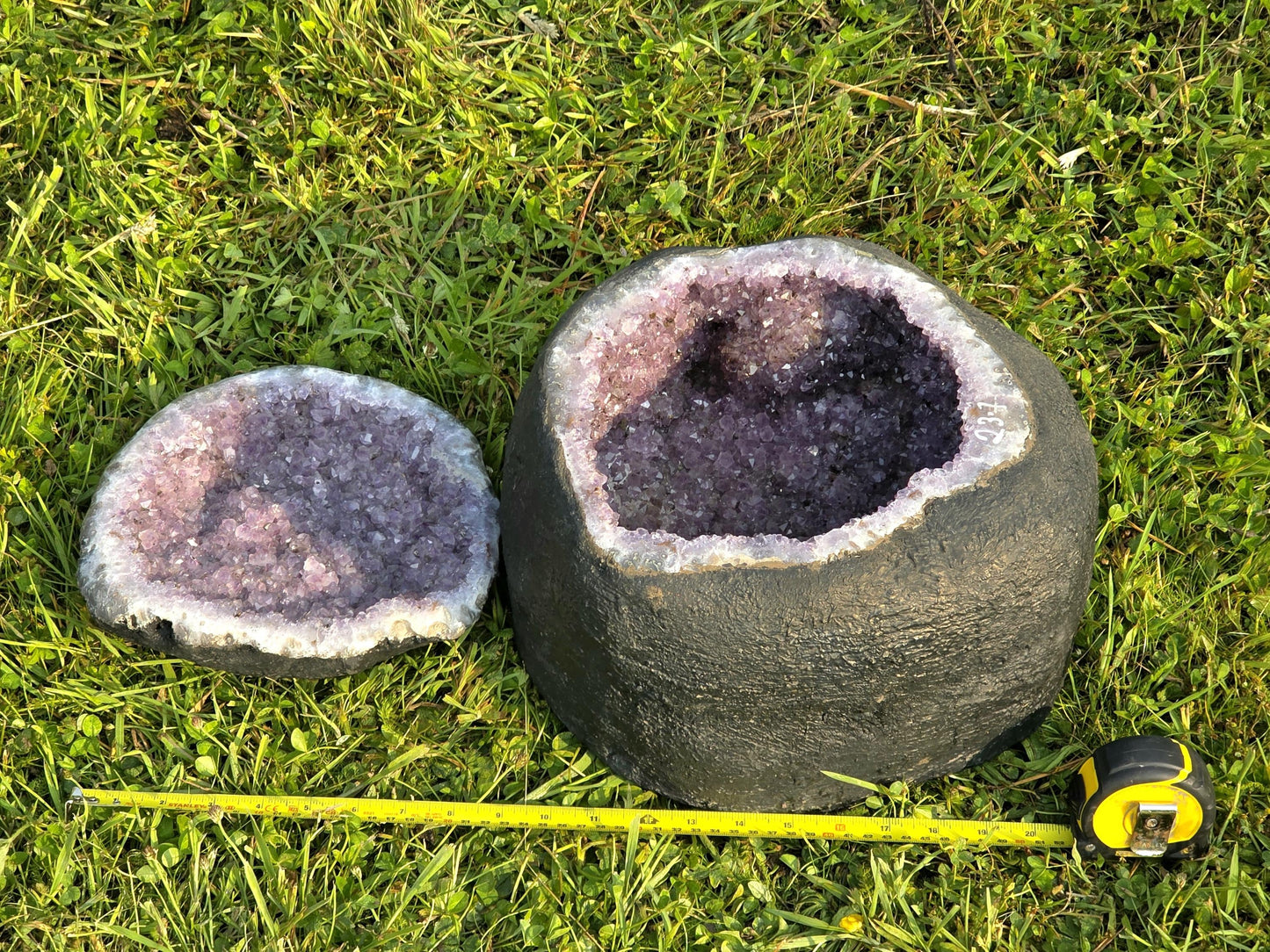 Large Amethyst Crystal Bowl Geode With Lid 23.7 KG